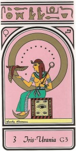 Irís Urania la reina de los cielos TAROT EGIPCIO